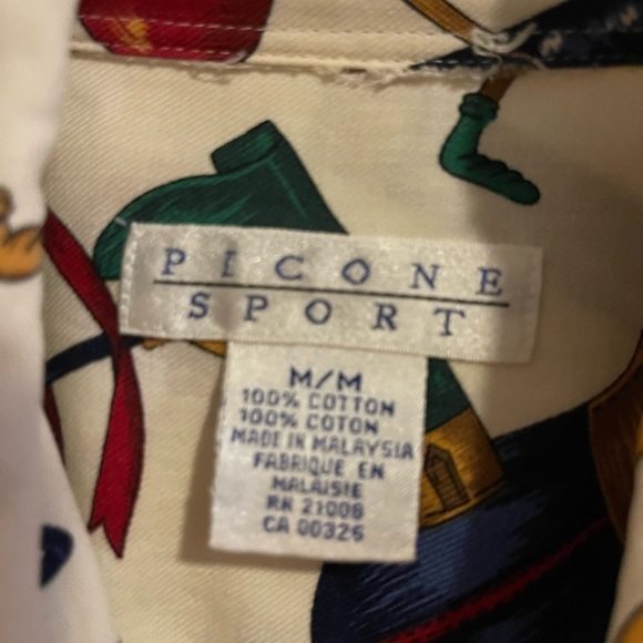 Picone Sport Printed Shirt Size M - Picture 3 of 3